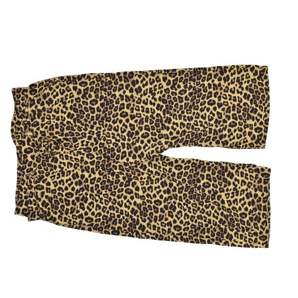 Torrid Women's Plus Size 4 Leopard Print Cropped Wide Leg Pants Cheetah - Picture 1 of 8